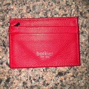 Botkier Vibrant Red Leather Card Case